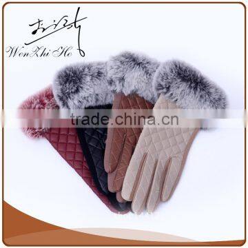 Winter Leather Gloves Biking With Screen Touching