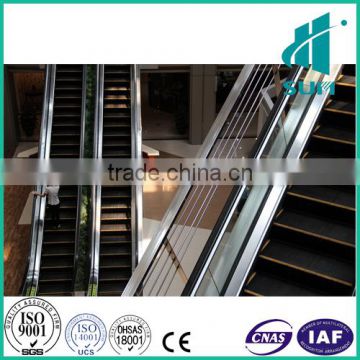 Supermarket and shopping mall using escalator