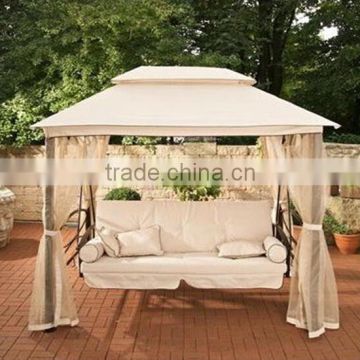 High quality luxury steel garden swing chair and bed