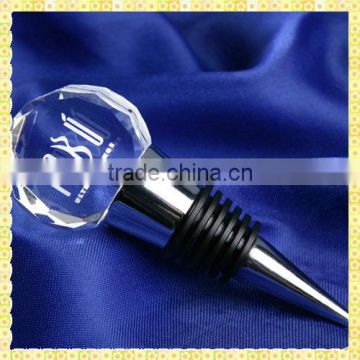 Choice Laser Cut Crystal Wine Bottle Stopper For Party Take Away Gifts