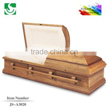 Trade Assurance high quality wooden handle priced casket