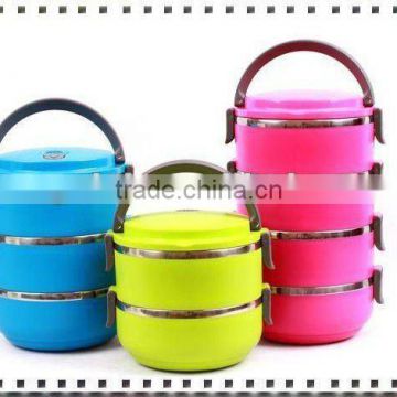 2013 Brand New Stainless Steel Bento Box,1.4/2.1/2.8L
