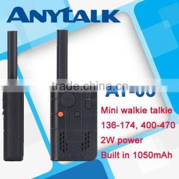 World popular AT-03 mini uhf 400-470mhz 2W two way radio