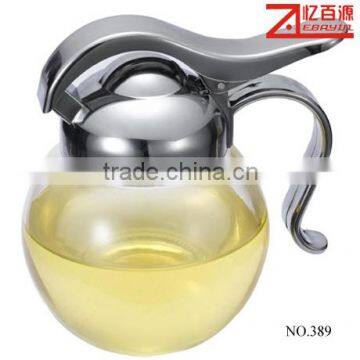 8 oz honey dispenser with plastic plated lid