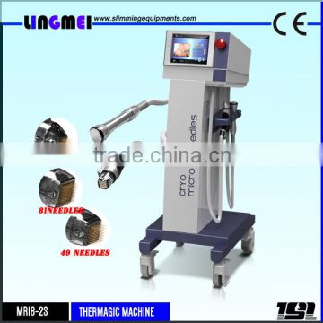Lingmei Skin lifting MFR SFR fractional rf microneedle machine with cooling&Heat hammer