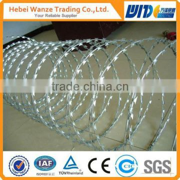 Concertina Razor Wire/Concertina Wire/stainless steel concertina razor barbed wire installations Verified by TUV Rheinland