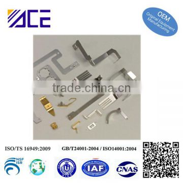 Stamping flat spring electrical contacts