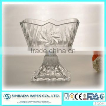 With CIQ/SGS certification factory supply wholesale glass ice cream sundae cups