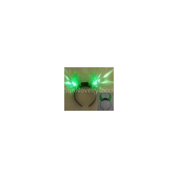 Green, White, Blue Plastic LED Headband Flashing Headwear / Flashing Bracelet