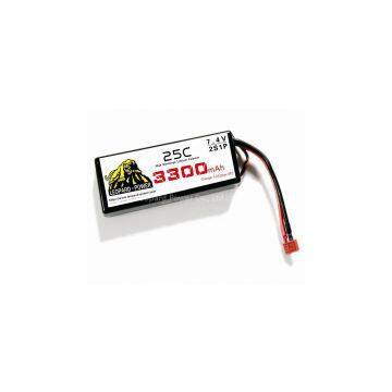 Rc heli leopard power Lipo Battery 3300mah-2S-25C