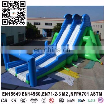 130ft Length Crazy 5k Inflatable Giant Hippo Slide Climbing Wall Obstacle course