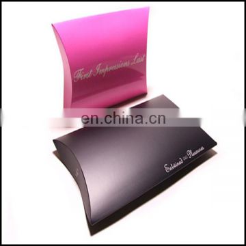 Charming Design High Quality Paper Packaging Pillow Gift Boxes With Custom Logo Printed