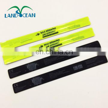 Wholeslae PVC Reflective Custom Slap Bracelets