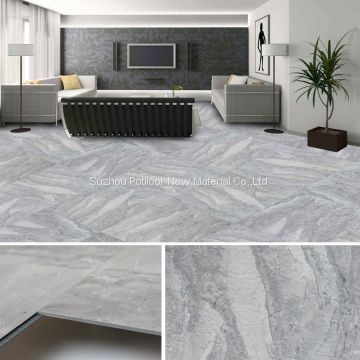 SPC flooring shale marble granite stone effect glue down