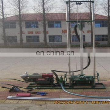 soil well digging machine/100m portable earth auger borewell drilling rig with gasoline/diesel engine
