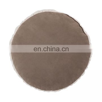 Chinese manufacturer Japanese style round faux suede sofa pet decorative pillows