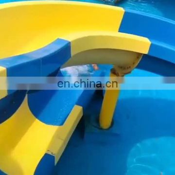 Aquatic Park Equipment  Spiral Fiberglass Water Slide With Stairs