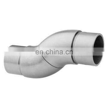 Adjustable Welding Casting Stainless Steel Handrail Pipe fitting 90 Degree Satin Mirror Gold Elbow