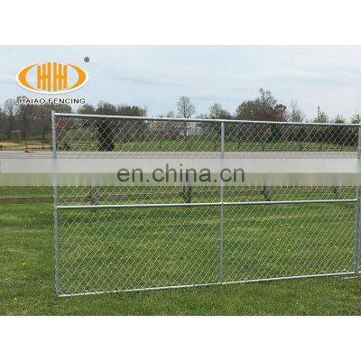 China construction fence panels iron chain link wire temporary fence panels