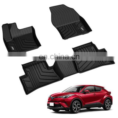 Factory Wholesale Car Accessories 3d Tpe Rubber Car Floor Mats Anti-slip Car Foot Mat For TOYOTA CHR HRV 2018 2019 2020