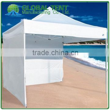 Steel Folding Marquee Trade Show Tent Frame 3x3m ( 10ft X 10ft),30mm, with white canopy & Valance(Unprinted), 2 full walls