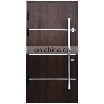 Italian steel wooden door design armored door security door handle and lock