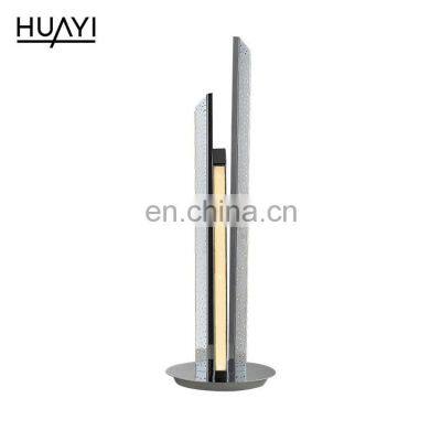 HUAYI Energy Saving Bedroom Office Aluminum Decoration Chrome LED Table Reading Lamp