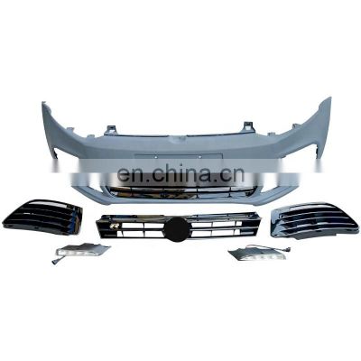 2009-2017 VW Polo Car Front Bumper With grill For VW polo R20 GTI  Front Bumper 2009 2010 2011 2012 2013 2014 2015 2016 2017