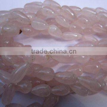 7 inch multi 7 inch aqua chalce7 inch aqua green 7 inch rose quartz plain drops beads approx5x8mm to 8x13mm to 7x11mm