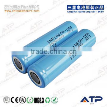 Low Price 1500mah 3.7V Samsung lithium ion battery cell 18650-15M for power tool