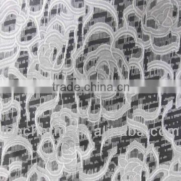 Elegant Flower Pattern Organza Jacquard Upholstery Fabric