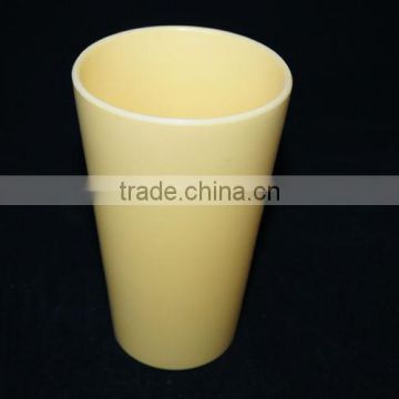 Yellow plastic melamine resin mugs and cups 250ml