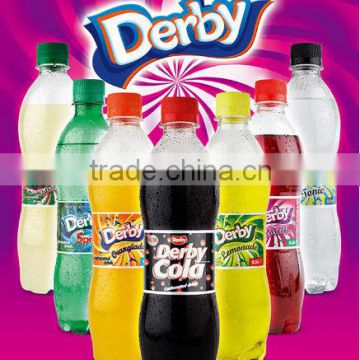 Carbonated drink Derby 500ml pet bottle