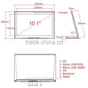 10 inch touch screen qr code pos terminal for android wifi bluetooth pos system integrated machine M:1706