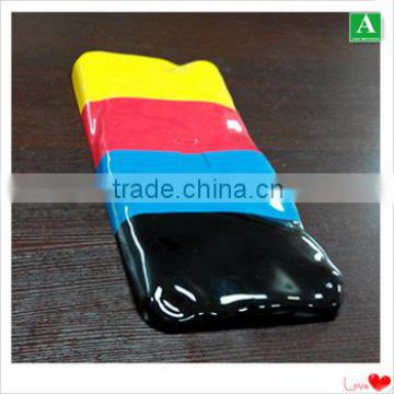 thermoforming thick sheet ABS+PC plastic yellow shell for luggage