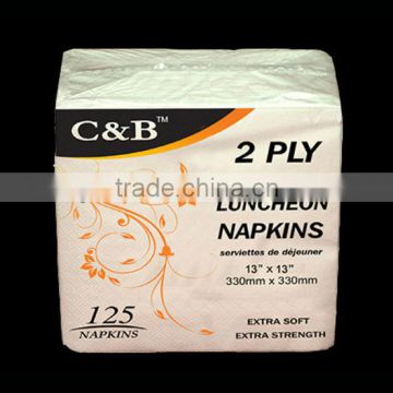 2ply 33cm Luncheon napkin 125 pack