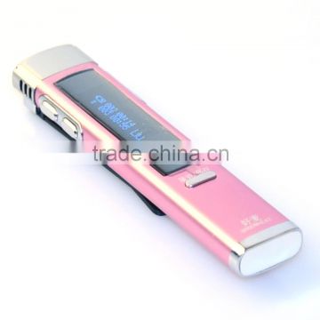 8GB Mini OLED Screen Lithium Battery Easy to Use Voice Activated Digital Voice Recorder with Clamp GC-F1