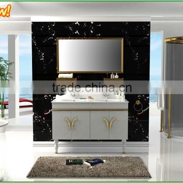 nice design floor standing stainless steel cabinets with artificial top