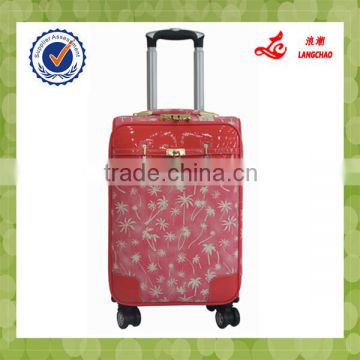 Accept OEM Logo Pink Color High Quality Vintage Leather Lugagge Bag