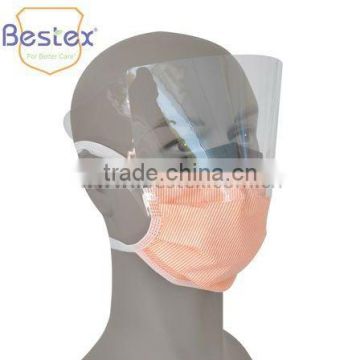 160mmHg Tie-on Disposable Face Mask With Shield