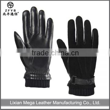 Made in China Hot Sale Mens Pig Suede Winter Leather Gloves alibaba express