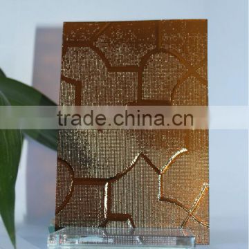 Bronze Puzzle Figured glass