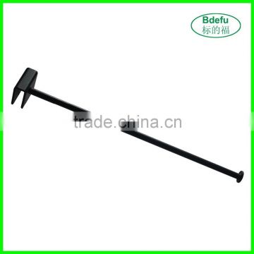 Metal Hanging Display Front Arm Hook for Rectangle Tube