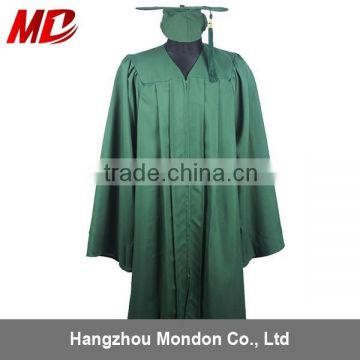 Adult Graduation Robe And Hat - Forest green Matte