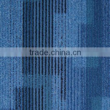 straight strip deep blue to light blue gradual changing color shape sisal rugs for office sisal carpet tile