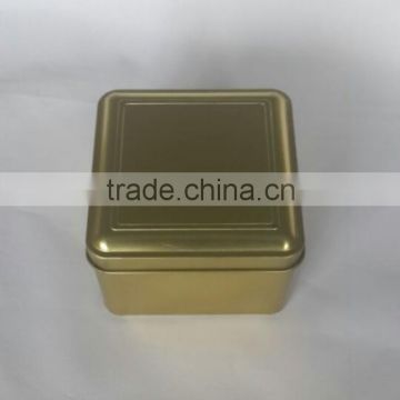 small metal tin box/square metal tin box