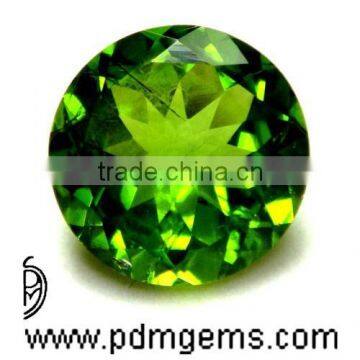 Peridot Round Cut Faceted For Gold Necklace From Wholesaler