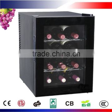 12 Bottles Thermoelectric Black Wine Cooler CW-33AC