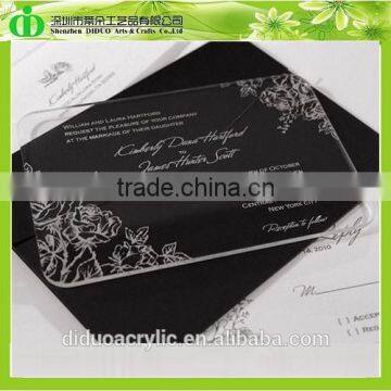 DDI-C007 Trade Assurance Clear Acrylic Invitation