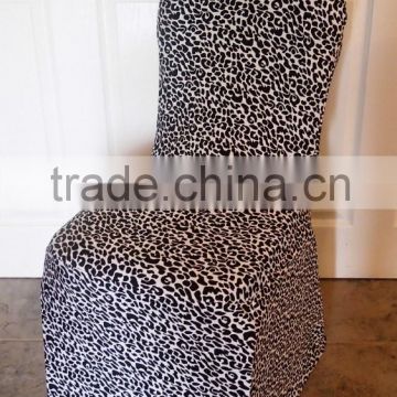 Factory Price Leopard striped Printed wedding Chair Cover